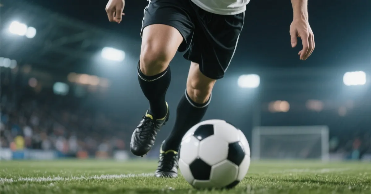 球员在草坪上专注训练